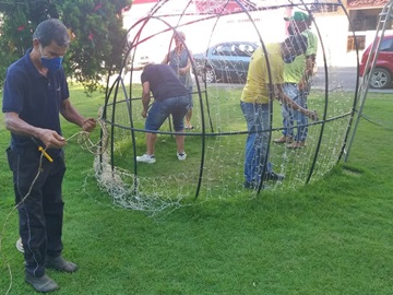 Desmontagem do Projeto Natal Luz iniciada em Marechal Floriano