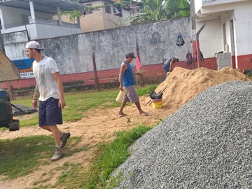 Muro e vestiário de campo de futebol que foram destruídos serão reformados em Marechal Floriano