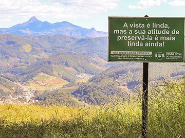 Pontos turísticos de Venda Nova recebem sinalização ambiental