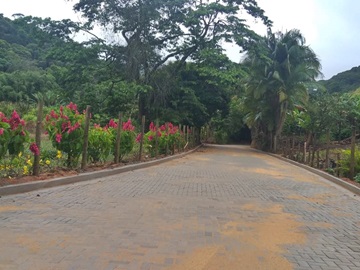 Obra de drenagem e pavimentação de estrada em Marechal Floriano concluída 2