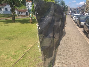 Local de lazer para as crianças é preparado para brincadeiras em Marechal Floriano