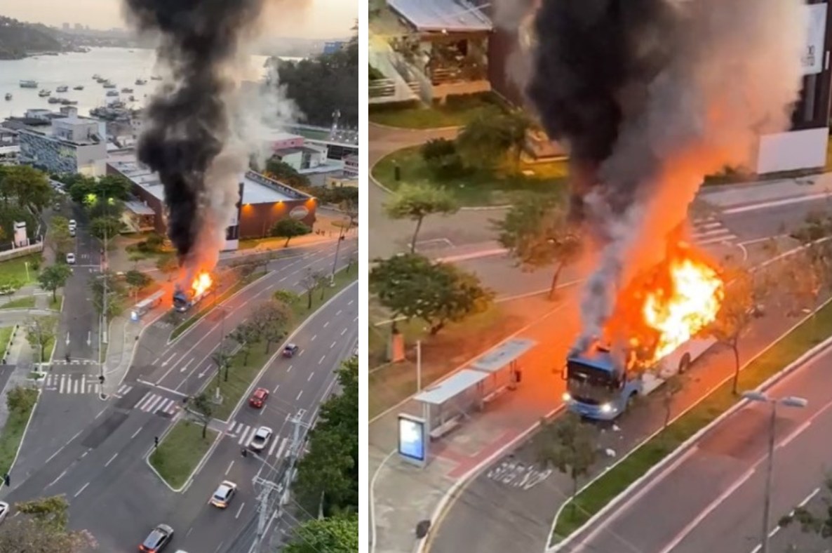 Incêndio em ônibus cpa Incêndio em ônibus cpa