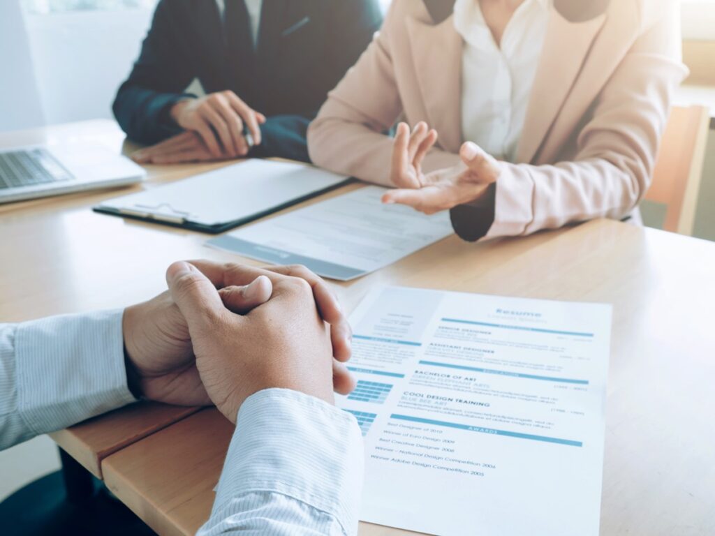 Business situation, job interview concept.