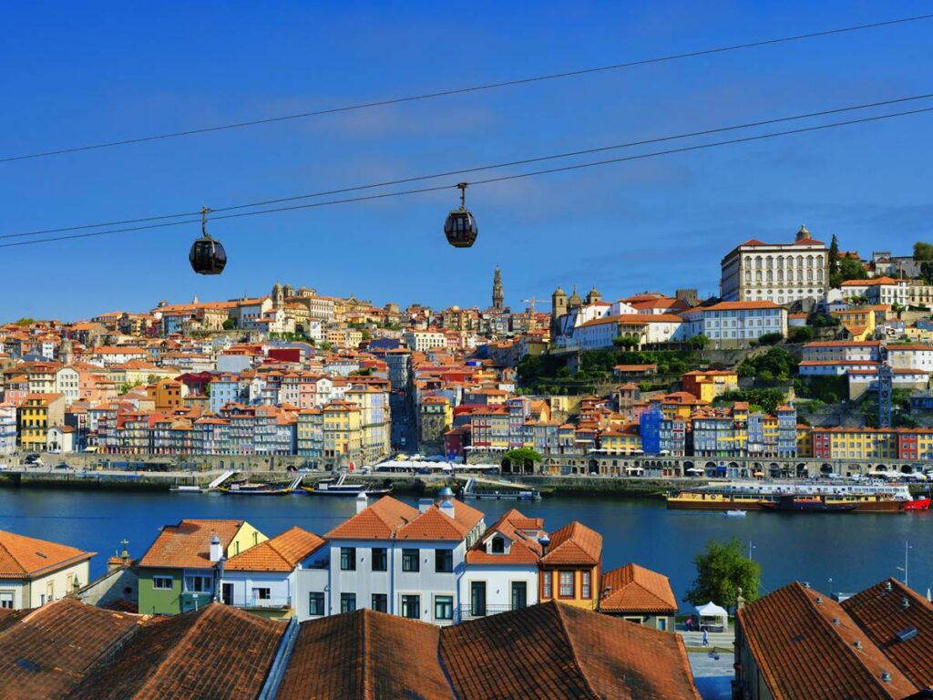 Famous view of Porto and Douro river, Portugal, Europe