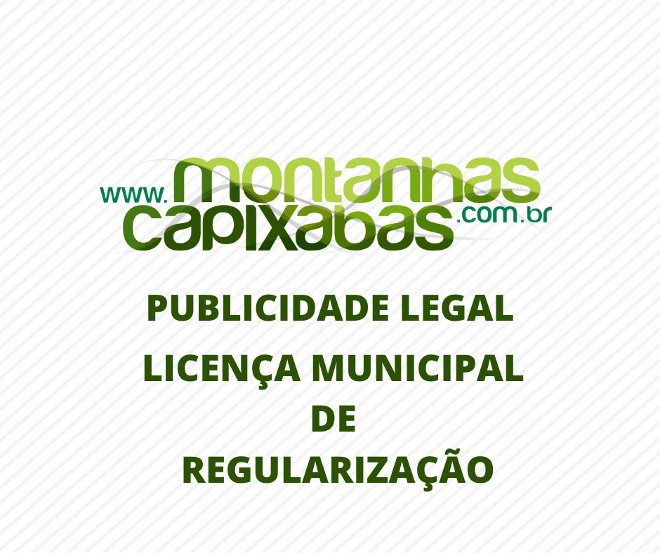 PL-LIC-REGULARIZACAO