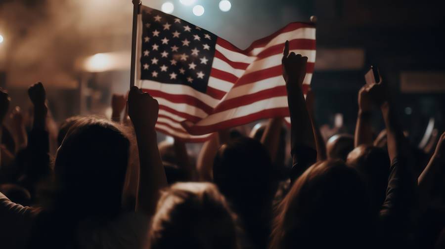 crowd-people-holding-flag-that-says-usa-it crowd-people-holding-flag-that-says-usa-it