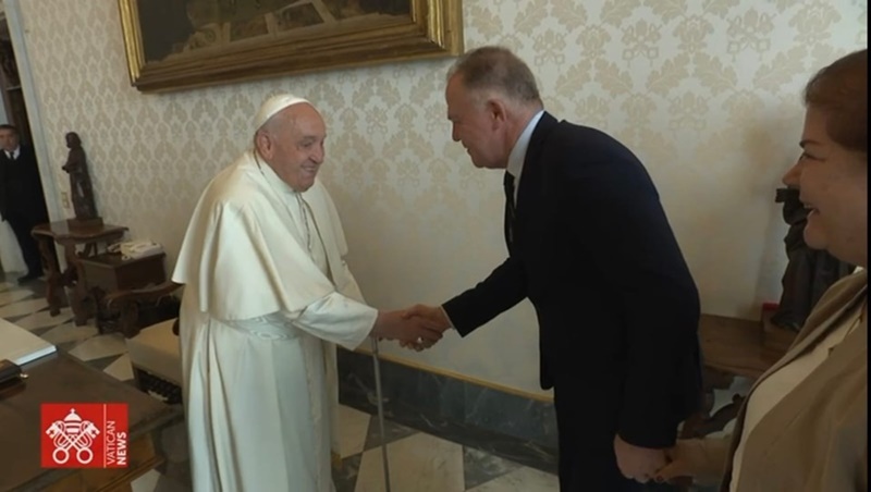 governador com o papa governador com o papa