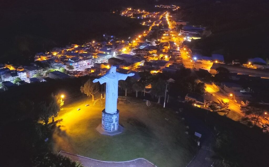Cristo Redentor de Guaçuí. Foto Arquivo Comunicação Guaçuí