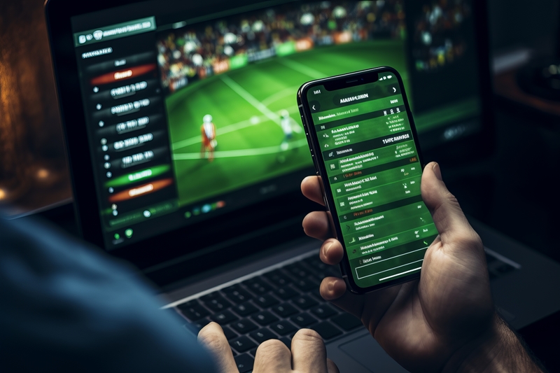 multitasking-sports-enthusiast-bets-excitement-unfold-mobile-laptop-screens multitasking-sports-enthusiast-bets-excitement-unfold-mobile-laptop-screens