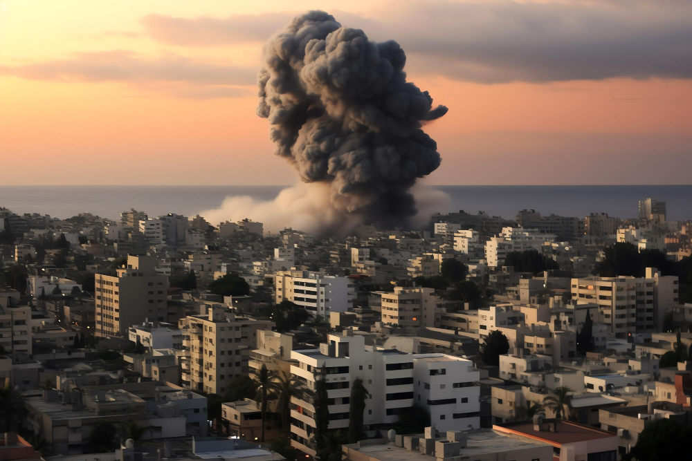 bombardeios em gaza- freepik