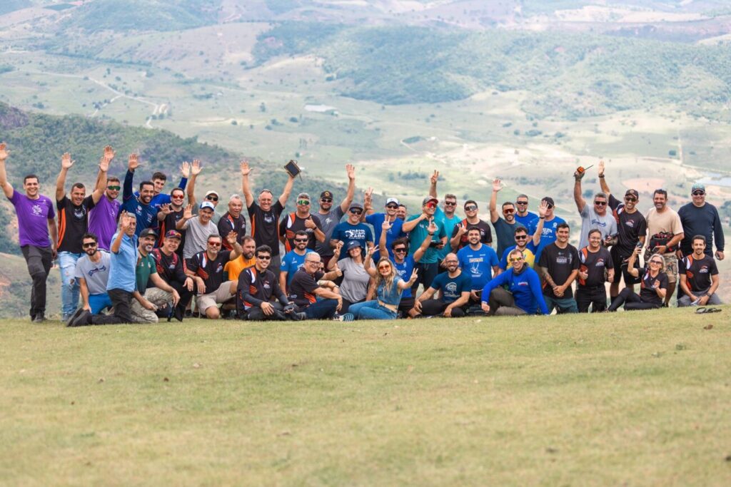 Atletas do Campeonato Capixaba de Voo Livre e do 5º Open Monjolo. Foto - Croma Produtora - Marcos Vinicius