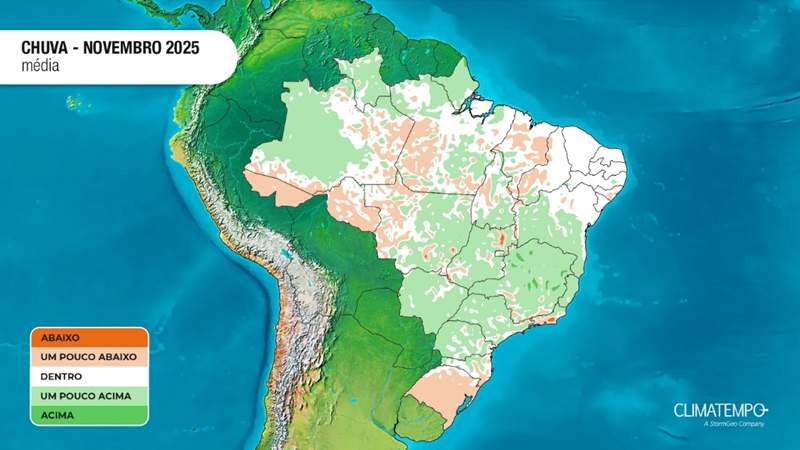 chuva acima do esperado em novembro