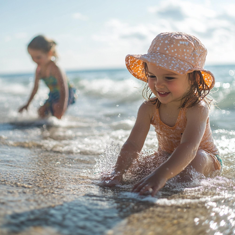 criança na praia-freepik