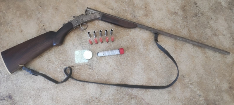 espingarda apreendida