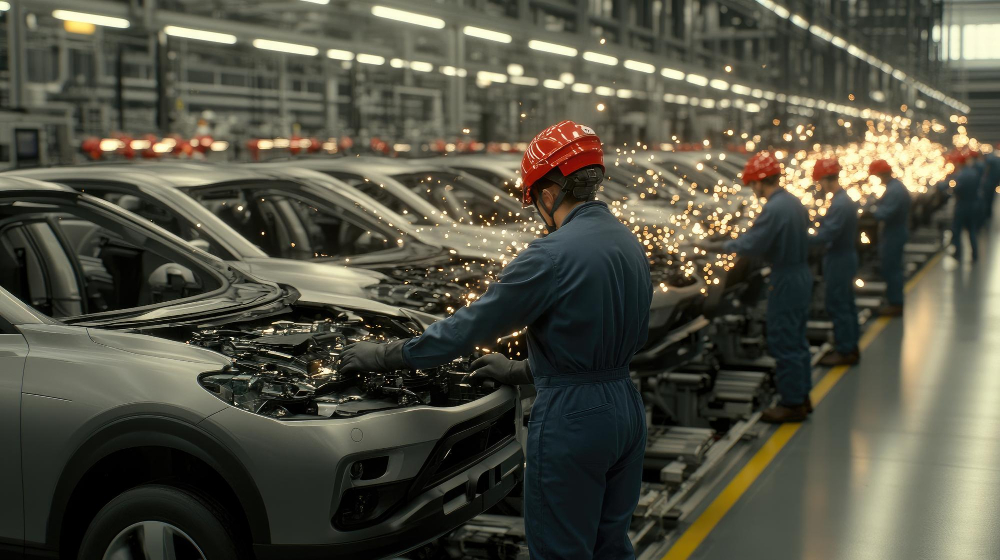 fabrica de carros-freepik