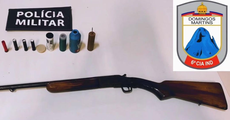 polícia prende arma