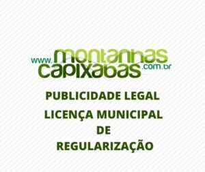Comunicado de licença de regularização-19.05.2026