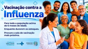 Vacinação contra gripe é ampliada para toda a população acima de 6 meses no Espírito Santo