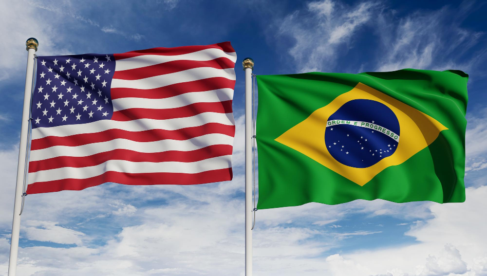 bandeira - brasil- EUA- MAGNIFC