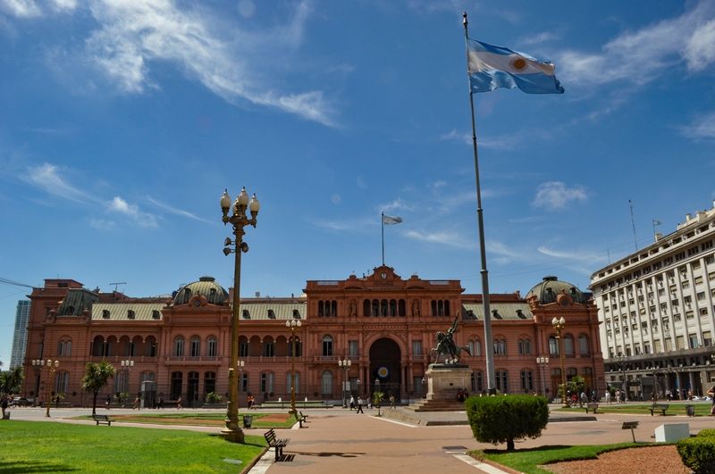 casa rosada, the government house in the center of Buenos Aires, Argentina
