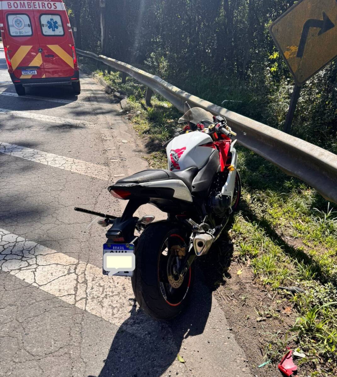 motociclista grave