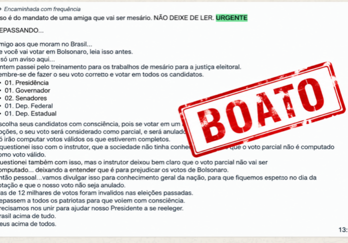 Boato notícia falsa