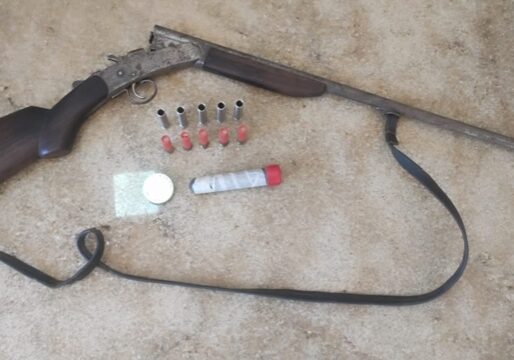espingarda apreendida